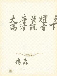 大唐荣耀 免费高清观看下载