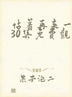 站着再来一次第30集免费观看