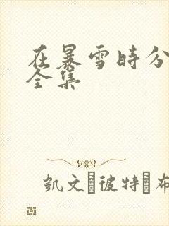 在暴雪时分免费全集封面