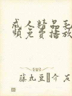 成人精品毛片视频免费播放