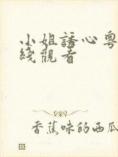 小姐诱心粤语在线观看