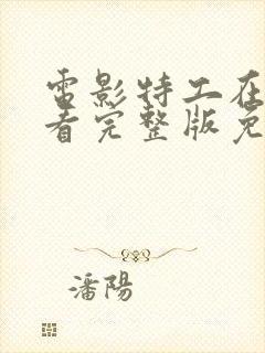 电影特工在线观看完整版免费