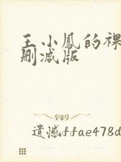 王小凤的裸体无删减版