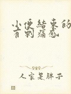 小便结束的时候有刺痛感