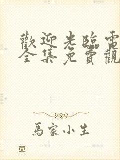 欢迎光临电视剧全集免费观看完整版