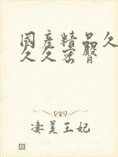 国产精品久久久久久密臀封面