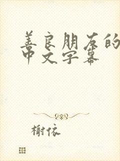 善良朋友的妻子中文字幕封面