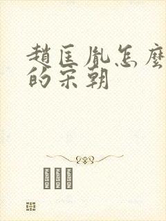 赵匡胤怎么建立的宋朝