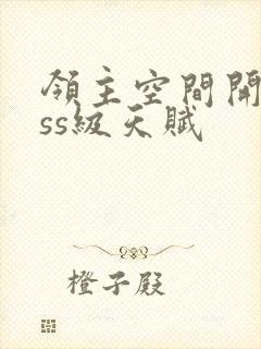 领主空间开局sss级天赋封面