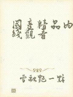 国产精品内射在线观看