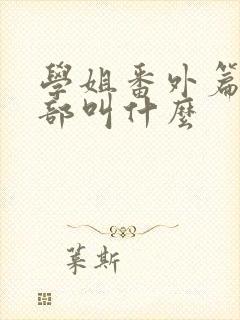 学姐番外篇第二部叫什么