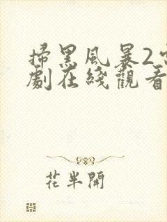 扫黑风暴2电视剧在线观看免费完整版