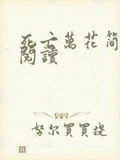 死亡万花简小说阅读