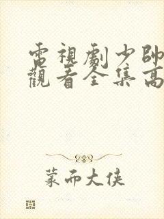 电视剧少帅免费观看全集高清