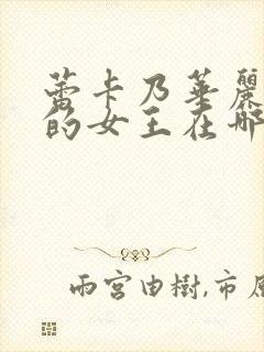 蕾卡乃华丽且我的女王在哪能看全集封面