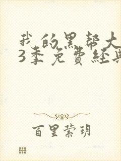 我的黑帮大佬第3季免费经典片段在线观看