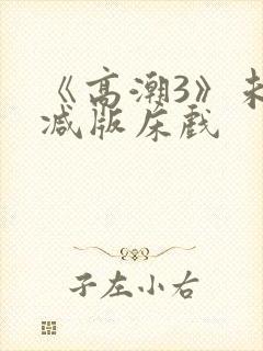 《高潮3》未删减版床戏