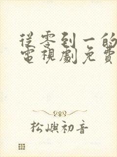 从零到一的爱情电视剧免费观看