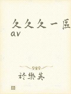 久久久一区二区av