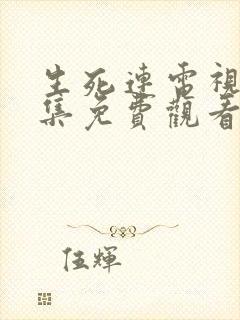 生死连电视剧全集免费观看