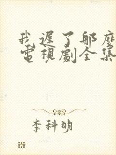 我迟了那么多年电视剧全集免费播放封面