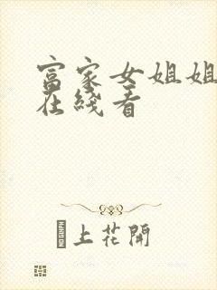 富家女姐姐韩漫在线看