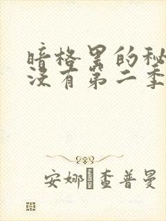 暗格里的秘密有没有第二季