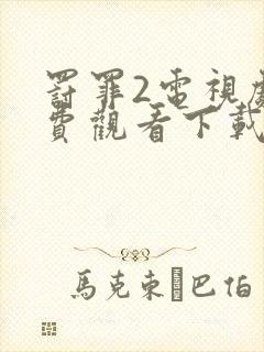 罚罪2电视剧免费观看下载