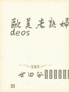 欧美老熟妇videos