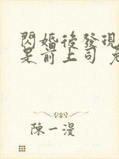 闪婚后发现老公是前上司 免费看封面