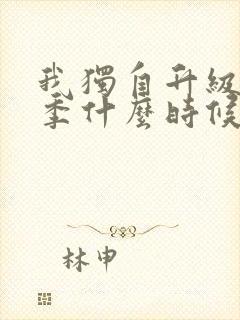 我独自升级第三季什么时候出?