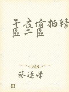 午夜偷拍精品一区二区