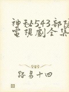 神秘543部队电视剧全集封面