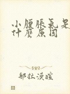 小腹胀气是因为什么原因