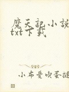 魔天记小说全本txt下载