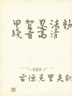 甲贺忍法动画在线看高清