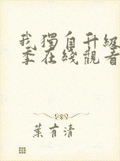 我独自升级第二季在线观看免费版