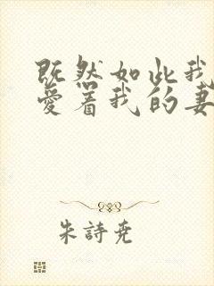 既然如此我还是爱着我的妻子动漫