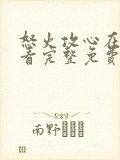 怒火攻心在线观看完整免费观看高清封面