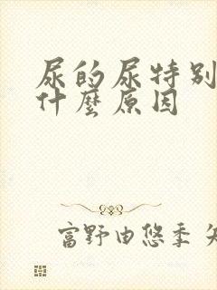 尿的尿特别黄是什么原因