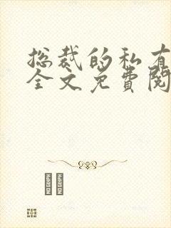 总裁的私有宝贝全文免费阅读封面