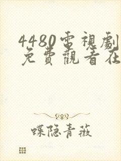 4480电视剧免费观看在线播放封面