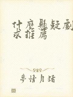 什么悬疑剧好看求推荐