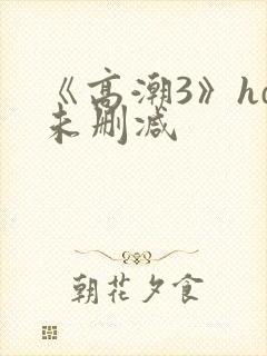 《高潮3》hd未删减
