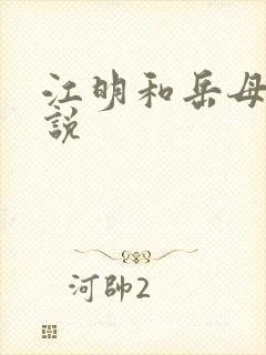 江明和岳母的小说