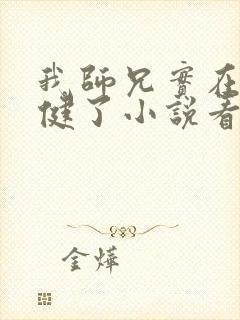 我师兄实在太稳健了小说看封面