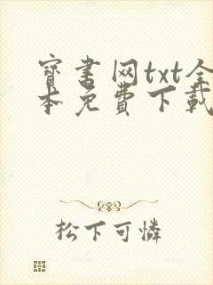 宝书网txt全本免费下载封面