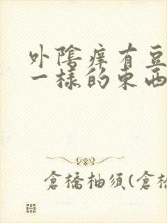 外阴痒有豆腐渣一样的东西