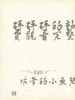 砰砰砰的动漫免费观看完整版高清网