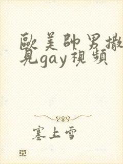 欧美帅男撒尿可见gay视频